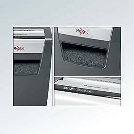 Rexel Momentum X410 Aktenvernichter P4, Partikelschnitt 4 x 28 mm, 23 l, 10 Blatt Schnittleistung, Anti-Papierstau-Technologie, schwarz