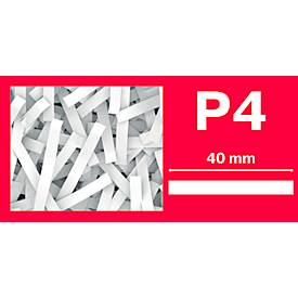 Rexel Momentum X420 Aktenvernichter P4, Partikelschnitt 4 x 40 mm, 30 l, 20 Blatt Schnittleistung, Anti-Papierstau-Technologie, mit Rollen, schwarz