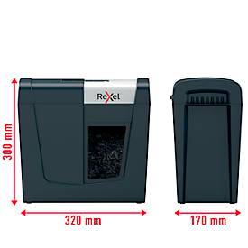 Rexel Secure MC3 Whisper-Shred™ Aktenvernichter P5, Mikroschnitt 2 x 15 mm, 10 l, 3 Blatt Schnittleistung, Anti-Papierstau-Technologie, schwarz