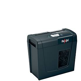 Rexel Secure X6 Aktenvernichter P4, Partikelschnitt 4 x 40 mm, 10 l, 6 Blatt Schnittleistung, Anti-Papierstau-Technologie, schwarz