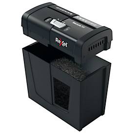 Rexel Secure X6 Aktenvernichter P4, Partikelschnitt 4 x 40 mm, 10 l, 6 Blatt Schnittleistung, Anti-Papierstau-Technologie, schwarz