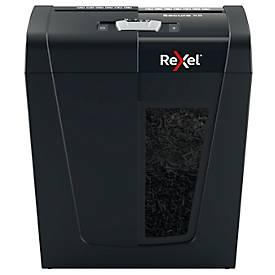 Rexel Secure X6 Aktenvernichter P4, Partikelschnitt 4 x 40 mm, 10 l, 6 Blatt Schnittleistung, Anti-Papierstau-Technologie, schwarz