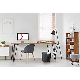 Rexel Secure X6 Aktenvernichter P4, Partikelschnitt 4 x 40 mm, 10 l, 6 Blatt Schnittleistung, Anti-Papierstau-Technologie, schwarz