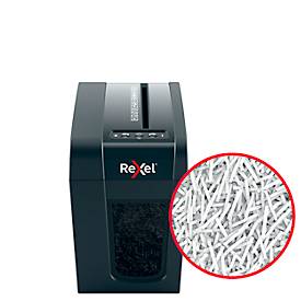 Rexel Secure X6-SL Slimline Whisper-Shred™ Aktenvernichter P4, Partikelschnitt 4 x 40 mm, 10 l, 6 Blatt Schnittleistung, schwarz