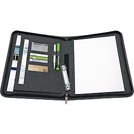 Ringbuchmappe WEDO College, A4, Polyester, herausnehmbare 2-Ringmechanik (Ø 30 mm), mit Reißverschluss