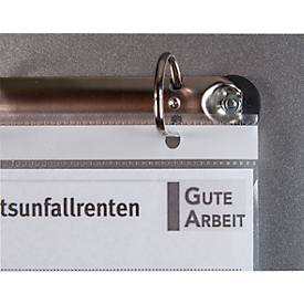 Ringschiene Eichner, für Sichthüllen, magnethaftend, bis 1kg, B 310 x T 30 x H 50 mm, silber
