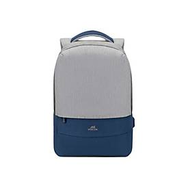 Riva Case 75 series 7562 - Notebook-Rucksack - 39.6 cm (15.6") - Grau, dunkelblau