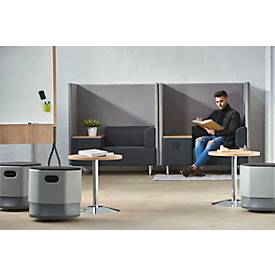 Rocada Akustiksessel BE SOFT, Einsitzer mit Akustik-Panel, schwarz-grau