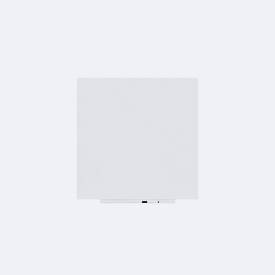 Rocada Whiteboard SKIN PRO, rahmenlos, modular, Hoch-/Querformat, magnethaftend, Ablageschale, B 1000 x H 1000 mm, beschichteter Stahl, signalweiß RAL 9003