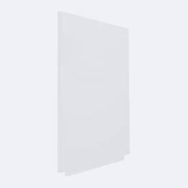 Rocada Whiteboard SKIN PRO, rahmenlos, modular, Hoch-/Querformat, magnethaftend, Ablageschale, B 750 x H 1150 mm, beschichteter Stahl, signalweiß RAL 9003