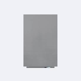 Rocada Whiteboard SKIN PRO, rahmenlos, modular, Hoch-/Querformat, magnethaftend, Ablageschale, B 750 x H 1150 mm, beschichteter Stahl, weißaluminium RAL 9006