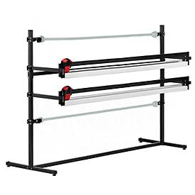 Rocholz Doppel-Schneidständer System, feststehend, waagerecht, Schnittbreite 2000 mm, B 2370 x T 850 x H 1665 mm