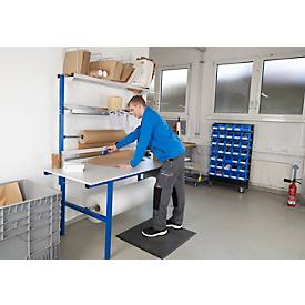 Rocholz Komplett-Packtisch I, inkl. Abrollvorrichtung und Schneidsystem, Arbeitsplatte B 2000 x T 800 mm, bis 100 kg