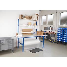 Rocholz Komplett-Packtisch I, inkl. Abrollvorrichtung und Schneidsystem, Arbeitsplatte B 2000 x T 800 mm, bis 100 kg