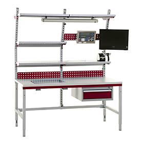 Rocholz Komplettpacktisch Kompakt System Flex, 1600 mm, höhenverstellbar