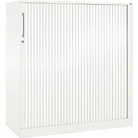 Roldeurkast ASISTO C 3000, 3 ordnerhoogten, B 1200 mm, wit/wit