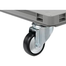 Roll-Fix, Kunststoff-Rollen, grau, 600 x 400 x 125 mm