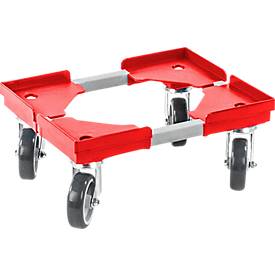 Roll-Fix, Kunststoff-Rollen, rot, 400 x 300 x 125 mm