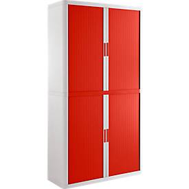 Rolladenschrank, B 1100 x T 415 x H 2040 mm, abschließbar, ohne Fachböden, High Impact Polystyrol, diverse Farben