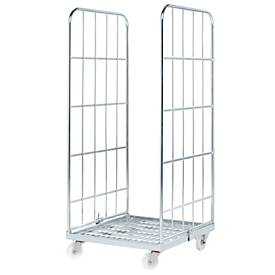 Rollbox, 2-seitig, Stahlbodenplatte