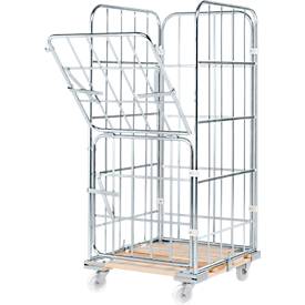 Rollbox, 4-seitig, mit Holzrollplatte