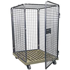 Rollbox Gr. 5, ohne Böden, 1210 mm hoch, grau