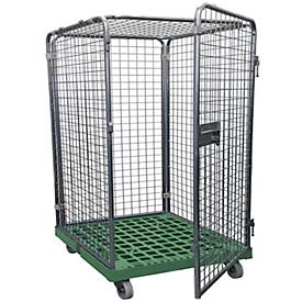 Rollbox Gr. 5, ohne Böden, 1210 mm hoch, grün