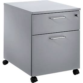 Rollcontainer, 1 Schub + Hängeregisterauszug, B 442 x T 600 x H 552 mm