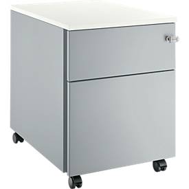 Rollcontainer 36, mit 1 Schublade + HR, Zentralverschluß