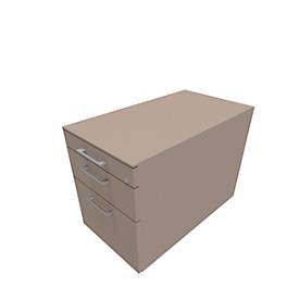 Rollcontainer SOLUS PLAY, 1 Utensilienauszug, 1 Schub, 1 HR-Auszug, mit Griff, Stone grey