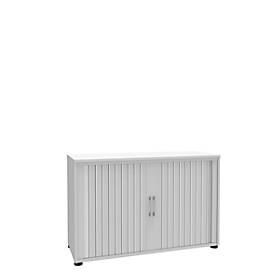 Rollladenschrank, 2 OH, 1teilig, ohne Mitteltrennwand, B 1200 mm, weiß