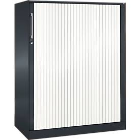 Rollladenschrank ASISTO C 3000, 3 Ordnerhöhen, B 1000 mm, anthrazit/weiß