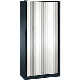 Rollladenschrank ASISTO C 3000, 5 Ordnerhöhen, B 1000 mm, anthrazit/weiß