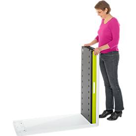 Rollladenschrank, H 1040 mm, weiß/grün