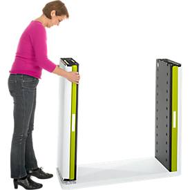 Rollladenschrank, H 1040 mm, weiß/grün