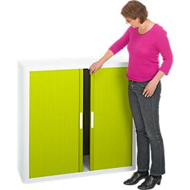 Rollladenschrank, H 1040 mm, weiß/grün