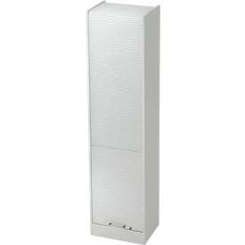 Rollladenschrank TARVIS, 5 Ordnerhöhen, abschließbar, B 500 x T 400 x H 2004 mm, diverse Dekore
