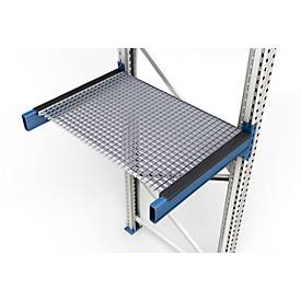 SSI Schäfer roosterlegbord, ingelegd, framediepte 850 mm, binnenwerkse sectiebreedte 1900 mm
