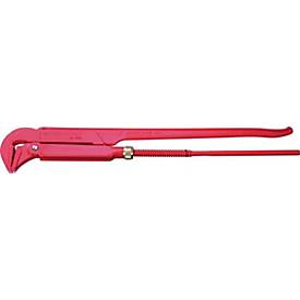 ROTHENBERGER Rohrzange, L 640 mm, Spannweite 89 mm, für Rohre bis 3 Zoll, Chrom-Vanadiumstahl, Kopf 90° abgewinkelt