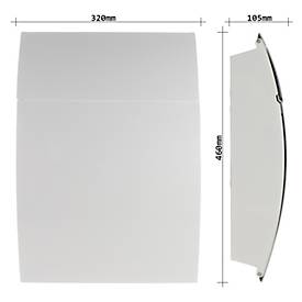 Rottner Briefkasten Harrow weiß