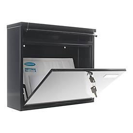 Rottner Briefkasten Hochhaus II Schwarzgrau