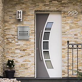 Rottner Briefkasten Jubilee 40, Wandmontage, Namensschlid/Sichtfenster/Postrolle, Zylinderschloss, 2 Schlüssel, Edelstahl, B 350 x T 120 x H 420 mm