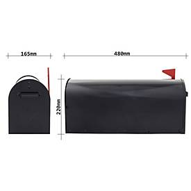 Rottner Briefkasten Mailbo x schwarz