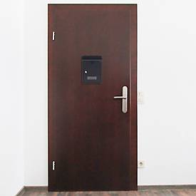 Rottner Briefkasten Udine schwarzgrau – Stahl, rückseitiger Einwurf, Namensschild