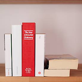 Rottner Buchkassette BookCase, Zylinderschloss, B 240 x T 155 x H 55 mm, Stahl, rot