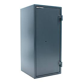 Rottner Dokumententresor Fire Hero 100, Doppelbartschloss, EN 1, feuerfest bis 30 min, 81 Liter, Stahl, anthrazit