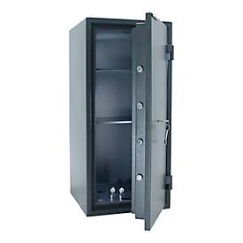 Rottner Dokumententresor Fire Hero 100, Doppelbartschloss, EN 1, feuerfest bis 30 min, 81 Liter, Stahl, anthrazit