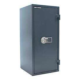 Rottner Dokumententresor Fire Hero 100, Elektronikschloss, EN 1, feuerfest bis 30 min, 81 Liter, Stahl, anthrazit