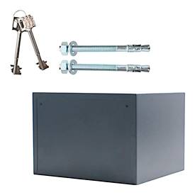 Rottner Dokumententresor Fire Hero 30, Doppelbartschloss, EN 1, feuerfest bis 30 min, 12,62 Liter, Stahl, anthrazit
