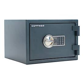 Rottner Dokumententresor Fire Hero 30, Elektronikschloss, EN 1, feuerfest bis 30 min, 12,62 Liter, Stahl, anthrazit
